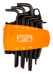 TORX Allen Anahtar Seti, Siyah + Man. 8 Parça  BE-9585