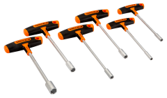 T-Kulplu Altıgen Somun Sürücü Seti 5-13 mm, 6 Adet 903T-3