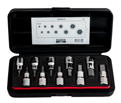 Altıgen Başlı Vidalar için Lokma Seti 10 Parça 1/2'' Metal Kutulu 7809M/10